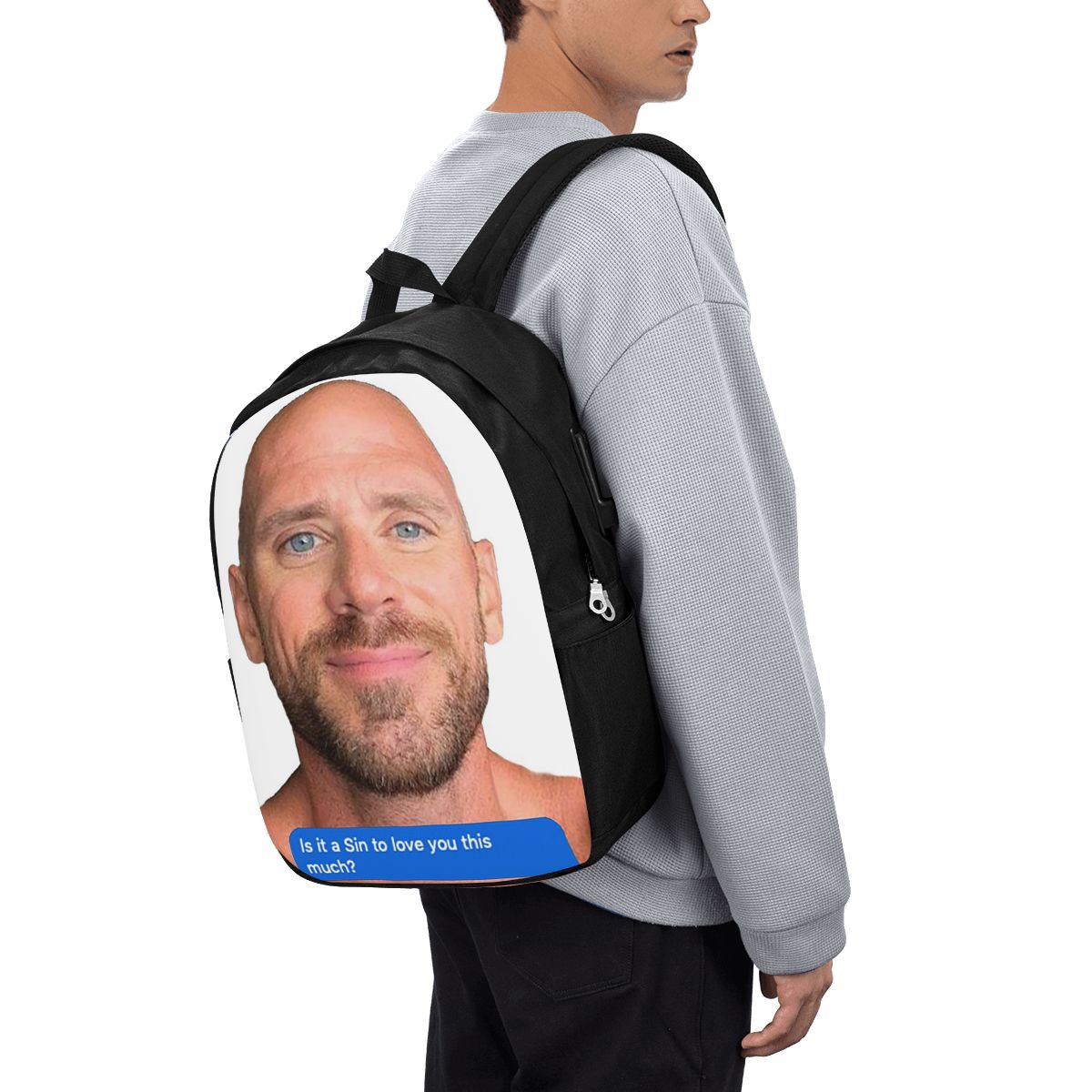 Women Bags For Travel - Mochila Johnny Sins Flirty Text Bubble,