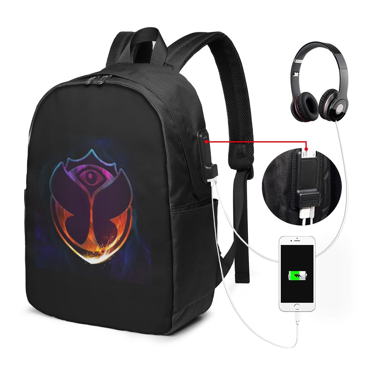 Women Bags For Travel - Tomorrowland Mochila Butterfly, bolsa de viaje