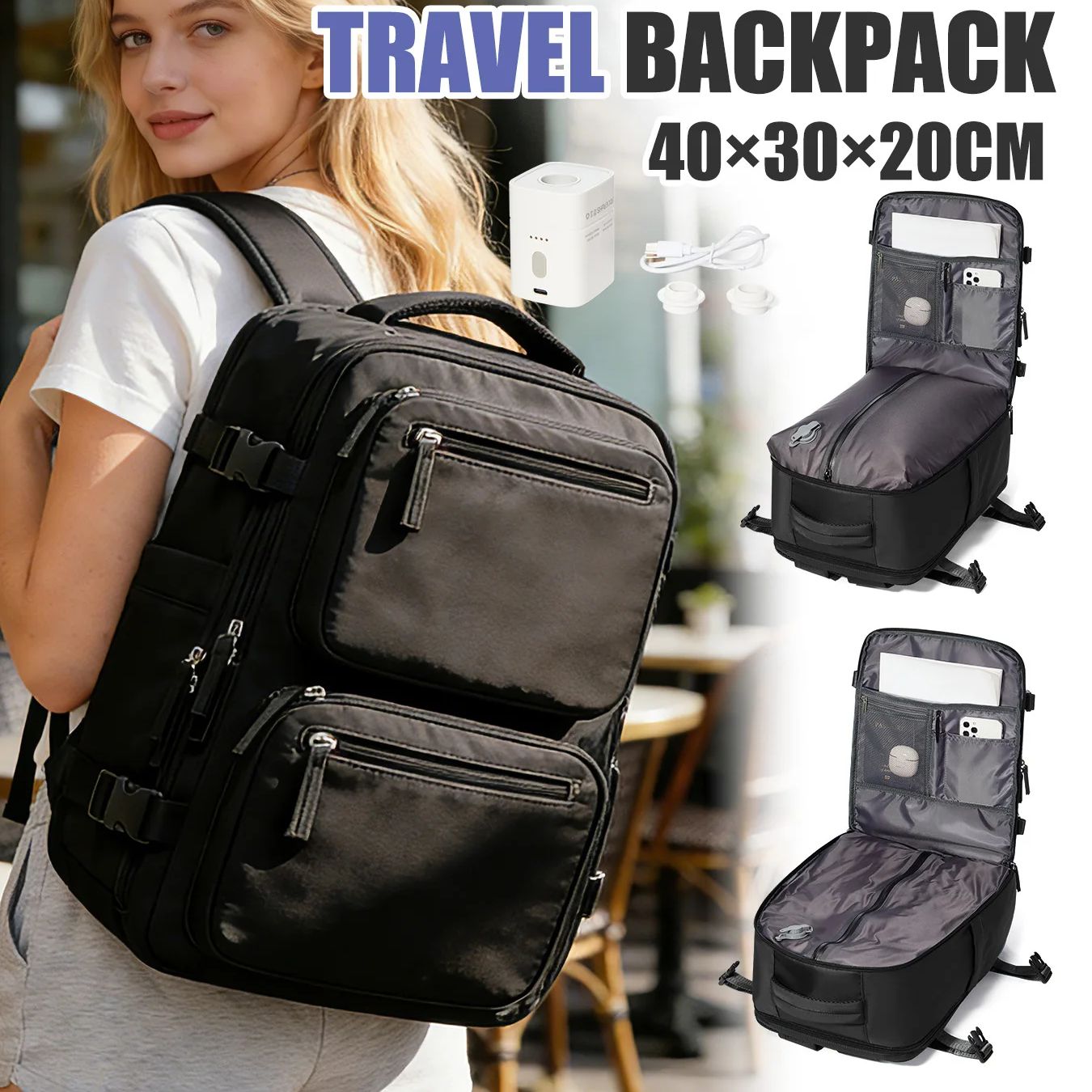 Women Bags With Laptop Compartment - Mochila para mujer, mochila con bomba