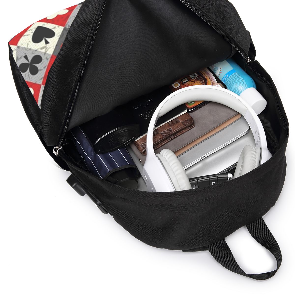 Mochila con estampado de carta - Women Bags For Travel reseña y precio