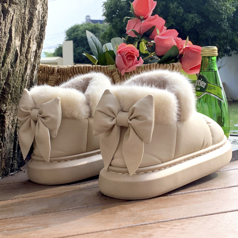 Zapatillas de algodón con lazo - Women Bags And Shoes reseña y precio