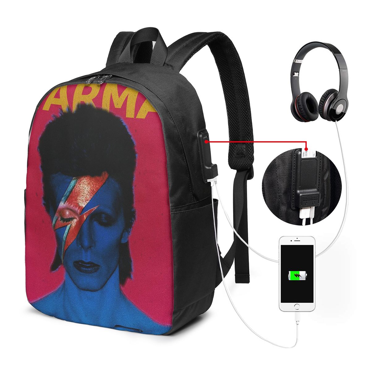 Mochila Davids Bowied, bolsa d - Women Bags For Travel reseña y precio