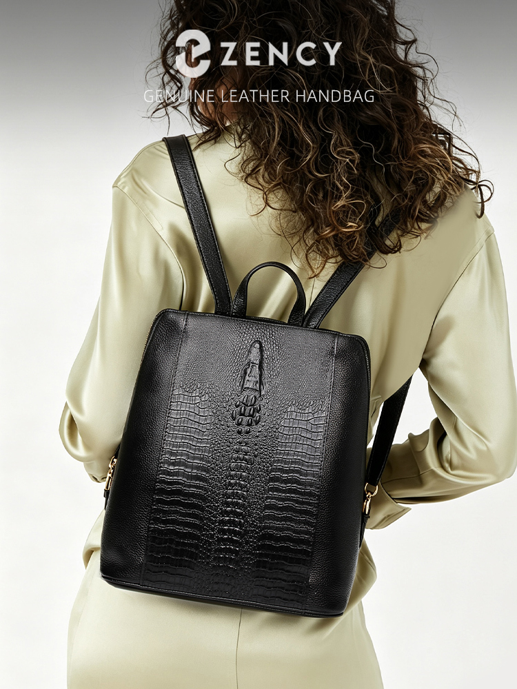 Mochila Zency de piel de cocod - Women Bags With Laptop Compartment reseña y precio
